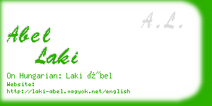 abel laki business card